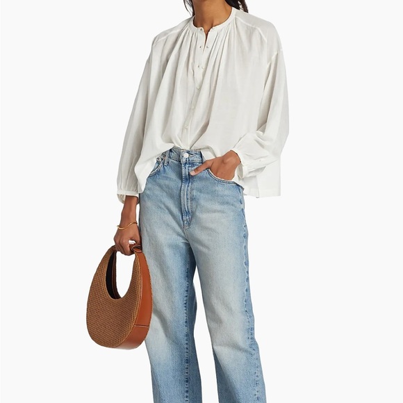 Doen White Button Down Shirt - Picture 6 of 7